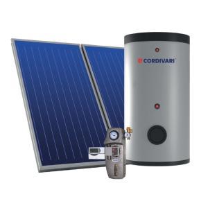 Sistema termico solare a circolazione forzata tetto a falda 5mq 300 litri eco basic b2 xl  3410316618281