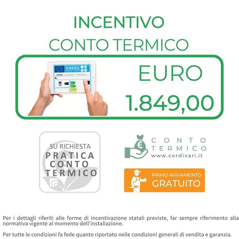 Sistema termico solare a circolazione forzata tetto a falda 5mq 300 litri Eco Basic B2 XL Cordivari 3410316618281