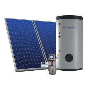 Sistema termico solare a circolazione forzata tetto a falda 5,4mq 300 litri eco basic b2  3410316618356