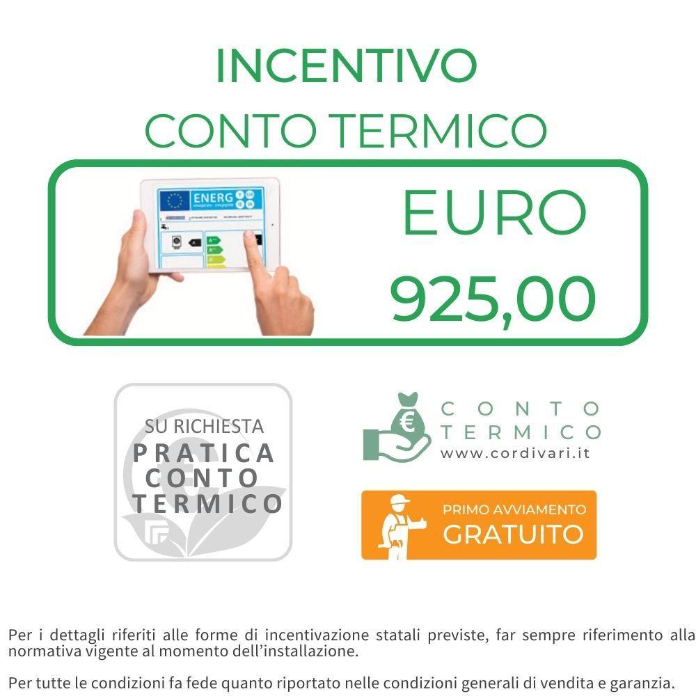 Sistema termico solare a circolazione forzata tetto a falda 2,5mq 200 litri Eco Basic B2 Cordivari 3410316618690