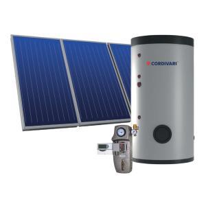 Sistema termico solare a circolazione forzata tetto piano 7,5mq 300 litri eco basic b2  3410316618573