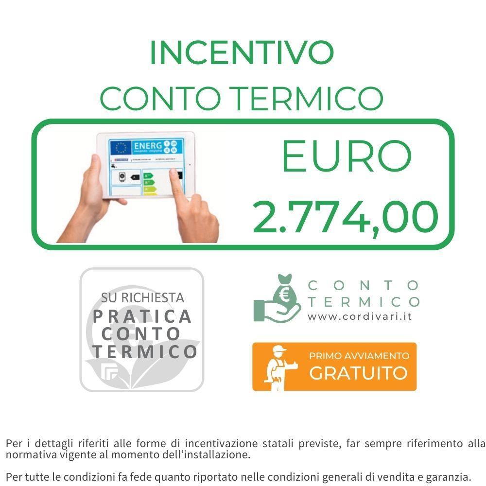 Sistema termico solare a circolazione forzata tetto piano 7,5mq 300 litri Eco Basic B2 Cordivari 3410316618573