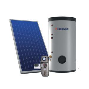 Sistema termico solare a circolazione forzata tetto a falda 2,7mq 200 litri eco basic b2  3410316618358