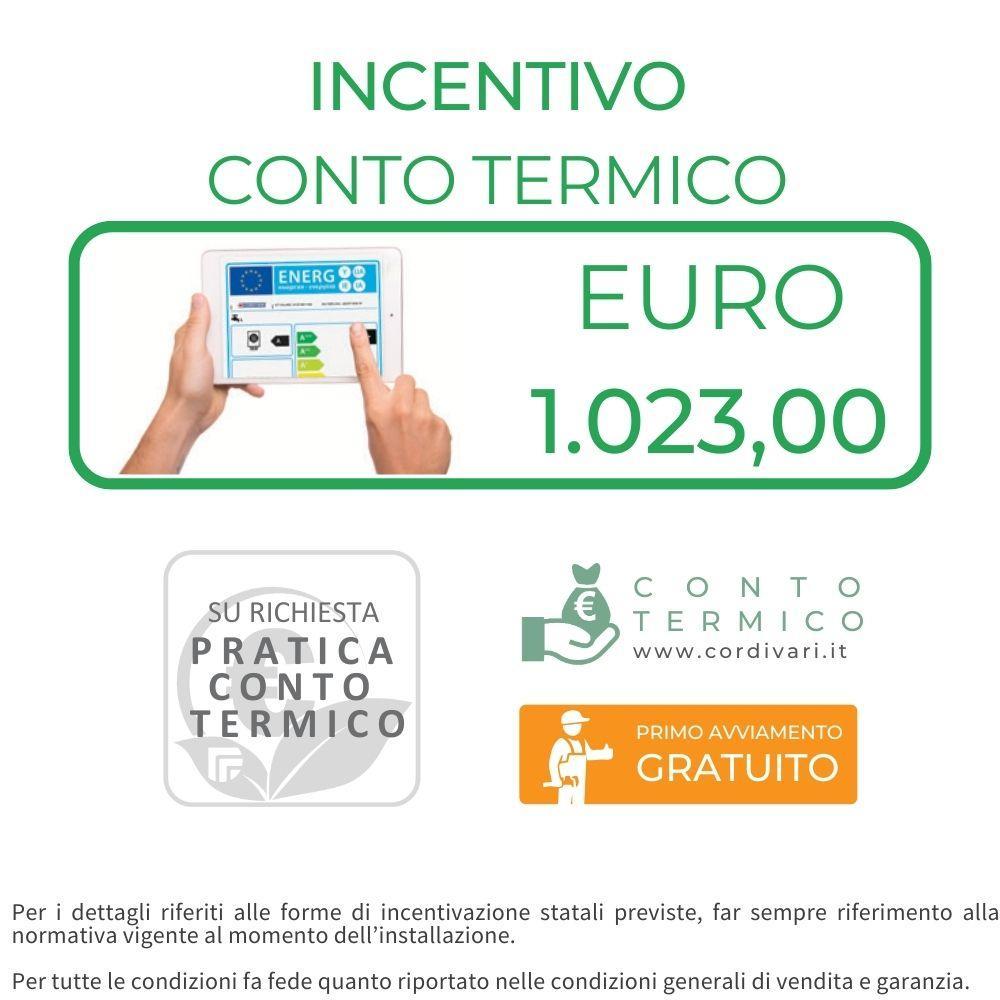Sistema termico solare a circolazione forzata tetto a falda 2,7mq 200 litri Eco Basic B2 Cordivari 3410316618358
