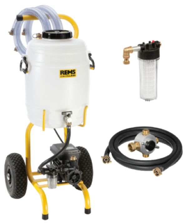 Pompa elettrica Solar-Push K 60per riempimento, flussaggio e disinfezione di impianti chiusi Rems 115312 R220