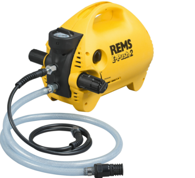 Pompa elettrica E-Push 2 per prove di pressione fino a 60 bar Rems 115500 R220