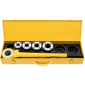 Filiera manuale con cricco e bussole da 1/2 a 2 eva set r  520017