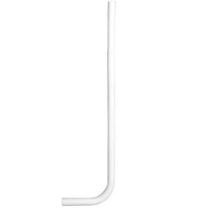 Tubo di cacciata esterno per cassetta scarico wc ø32/32 mm lunghezza 1860 mm in pvc bianco  ctubal15