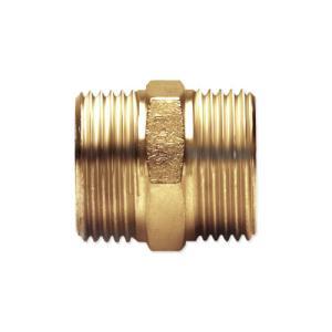 Nippli ridotti m/m in ottone con doppia filettatura maschio iso 228 g a battuta piana dn 15-dn 20  a03-0005-02535