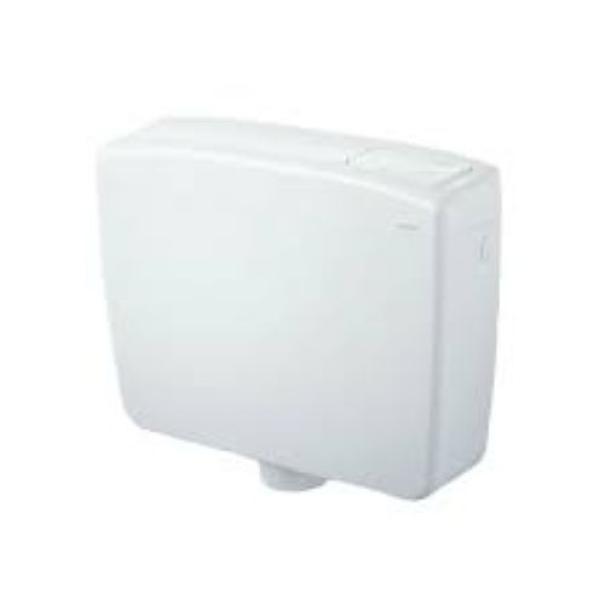 Cassetta WC doppio scarico ABS bianco BAMPI per installazione bassa e media posizione