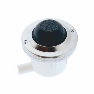 Pulsante pneumatico esterno  cromato bianco per wc diametro 95 mm  ckitpncr