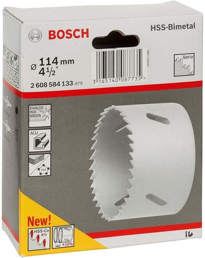 confezione sega a tazza bimetallica Bosch 114 mm compatibile con diversi materiali