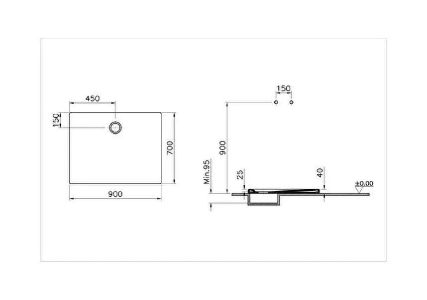 piatto doccia 90x70 bianco vitra lagoon ultra piatto foro 90 bordo lungo