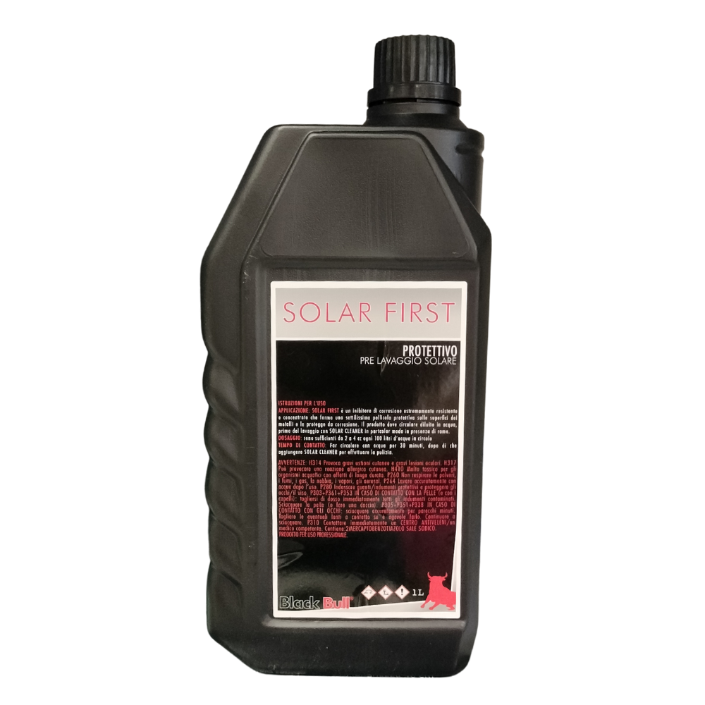 Flacone 1u202fL Solar First inibitore corrosione impianti solari Puro Italia BB016
