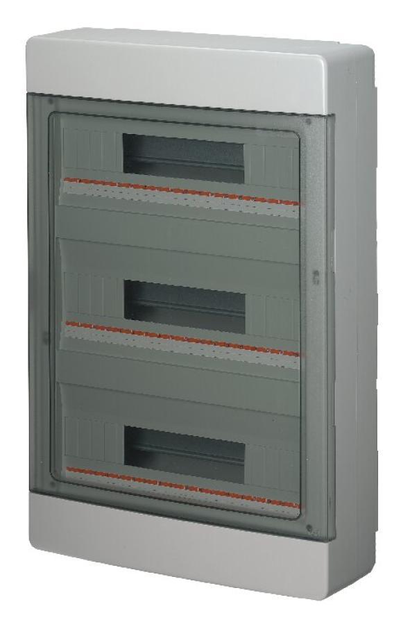 Quadro elettrico da parete Elettrocanali EC60054 54 moduli IP40 grigio
