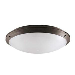 Plafoniera ip65 e27 18w bianca diffusore traslucido  iris 400-0750101b
