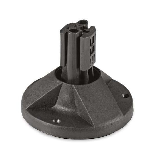 Base nera u00d860 mm con espansori Mareco MISTRAL