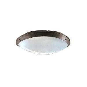 Plafoniera ip65 e27 18w nera ral9005 diffusore bianco  iris 400-0752101n