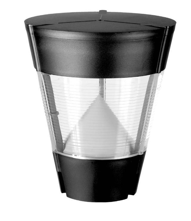 Lampione da giardino Mareco CHONE nero IP54 u00d8246 mm attacco E27