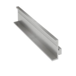 Giunzione in alluminio 200 mm sezione 258 mm² per profilo fotovoltaico prt2947 en aw 6060 t6 contact italia prl2580