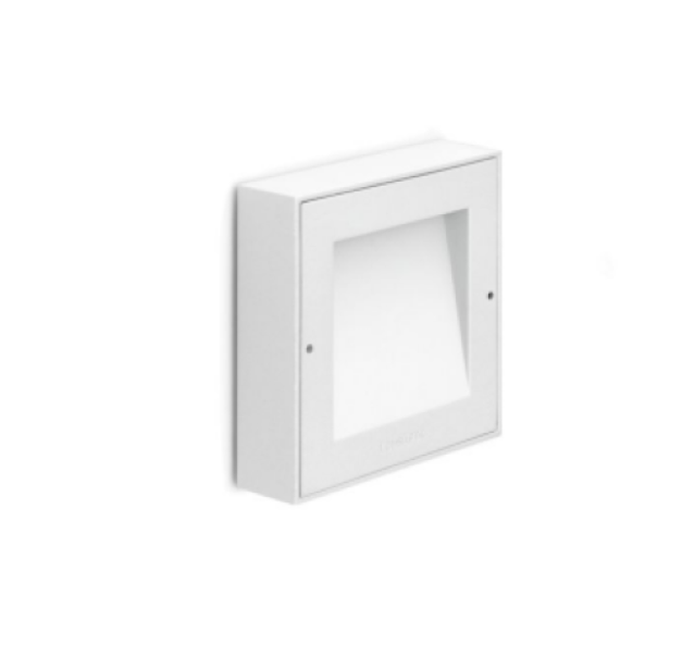 applique LED parete esterni bianco RAL 9010 Lombardo LL121000N