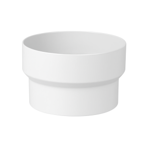 Riduzione ø80-100 mm in alluminio bianco per raccordi tubazioni  100740