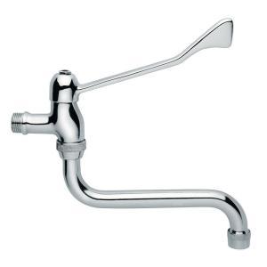 Rubinetto rovesciato per lavabo a parete con leva clinica  02010/dc