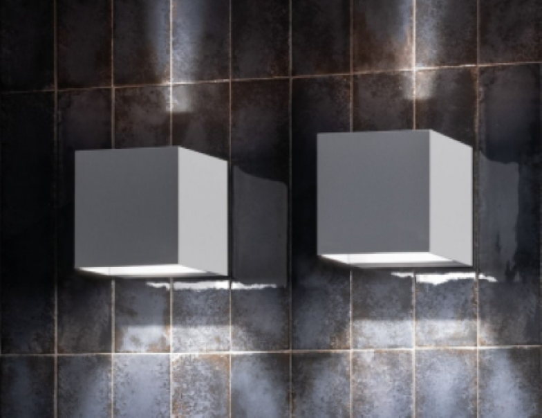 applique LED parete esterni oro grigio regolabile Lombardo LL14301ZN