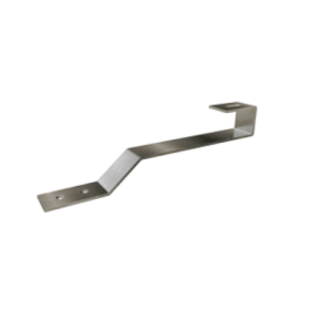Staffa fissa 210×80×50 mm in acciaio inox aisi 304 per tegola piana compatibile profili fotovoltaici prt contact italia stf0002