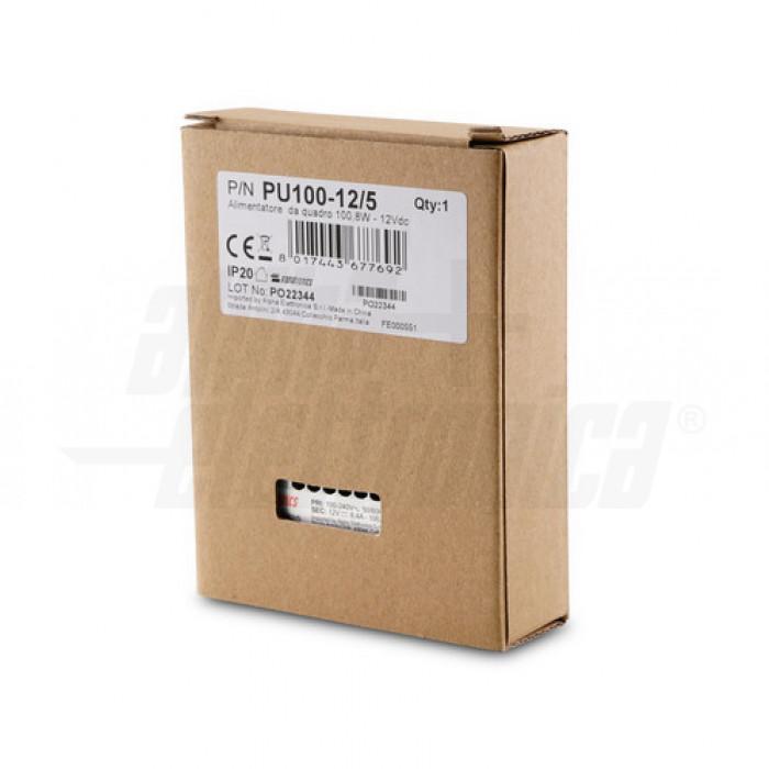 alimentatore switching 100w 12v 84a ip20 alpha elettronica pu100125