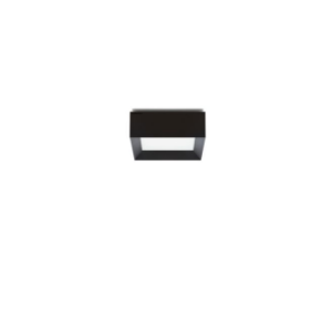 Plafoniera led da parete e soffitto per interni grigio ral 7021 4000k ip20 10w 481 lm cri>80  ll134002n