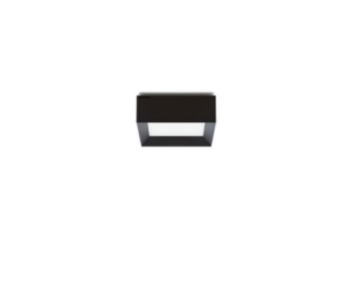 plafoniera LED parete soffitto grigio RAL 7021 Lombardo LL134002N