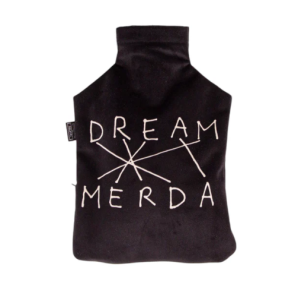 Borsa acqua calda 2 litri dream merda in poliestere e gomma design  02604