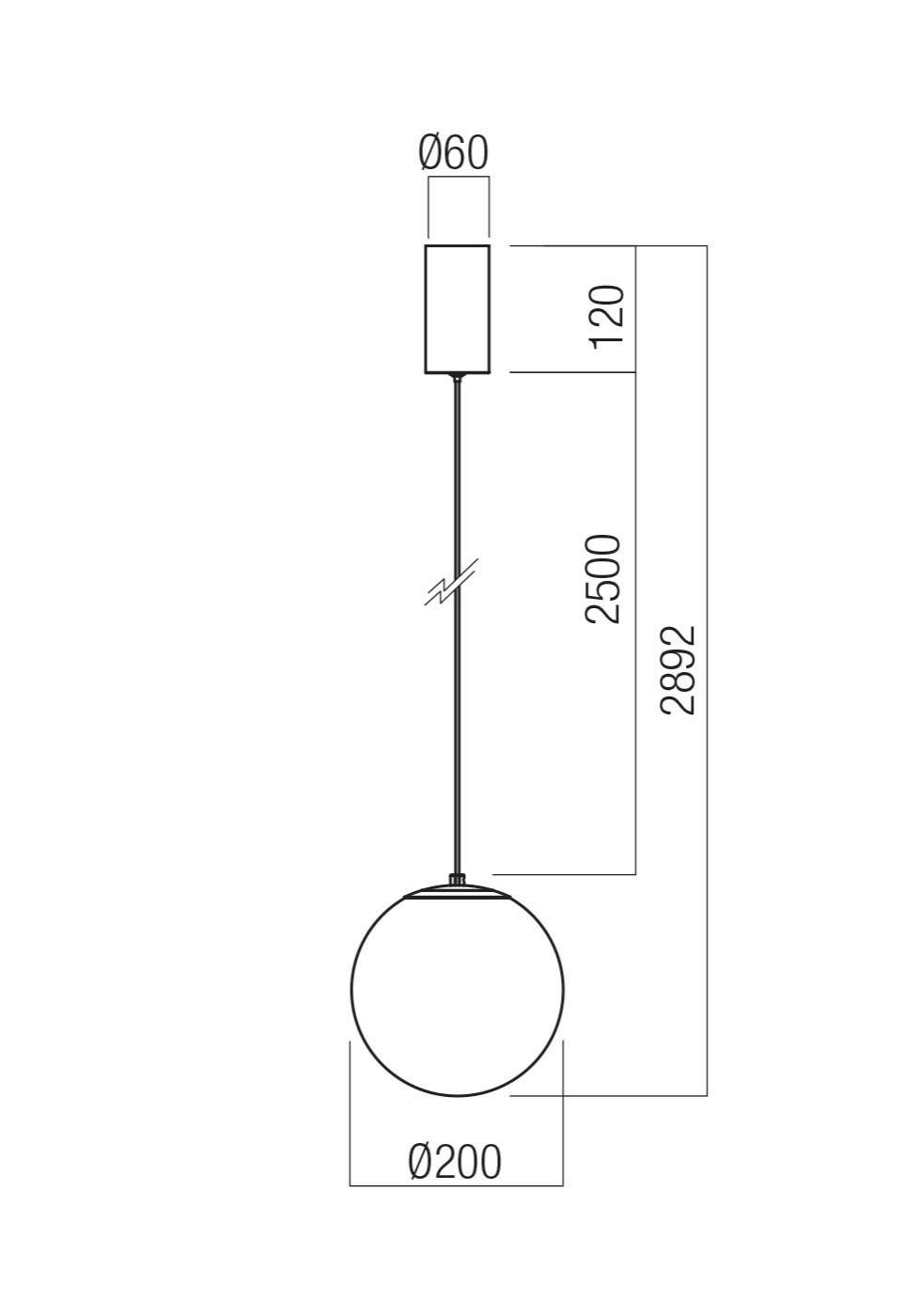 Sospensione LED Redo IRIDES 7W luce calda vetro dicroico