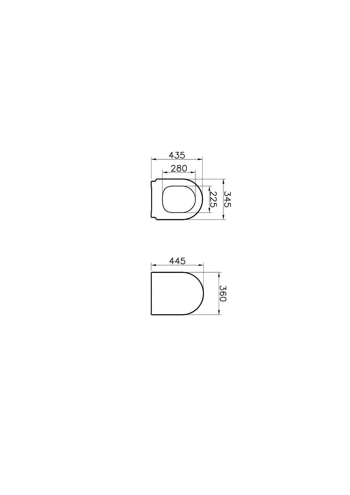 Sedile per vaso WC in Duroplast Integra Round Vitra 108-003-001