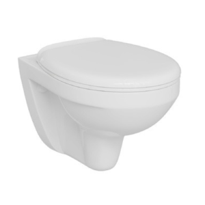 Vaso sospeso 53 cm in ceramica bianco lucido scarico a parete  normus neo 8202l003-0075