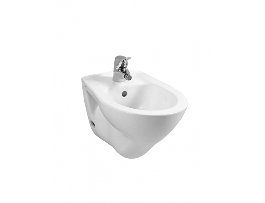 bidet sospeso in ceramica bianco lucido Vitra 52x35,5 cm per bagno moderno e compatto