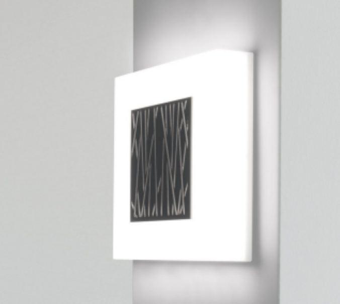 applique LED esterno grigio parete bamboo Lombardo BL116104N