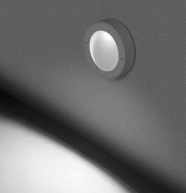 applique LED parete esterni grigio RAL 9006 Lombardo LL1210052