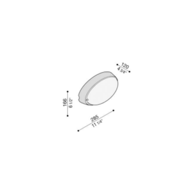 plafoniera esterno parete soffitto palo grigio E27 Lombardo LB8212G