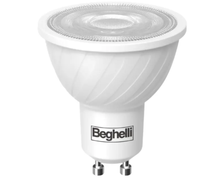 Lampadina LED GU10 8W 3000K 710lm Beghelli EcoLED 57024