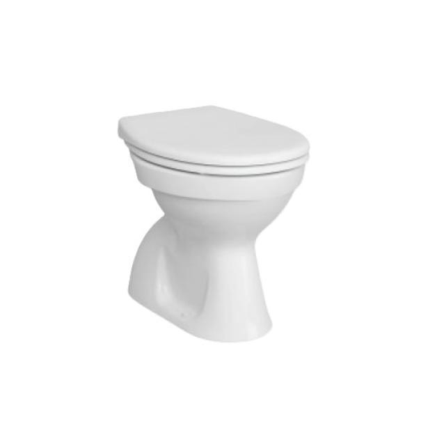 vaso a terra in ceramica bianca installazione pavimento Vitra Italy 52 cm