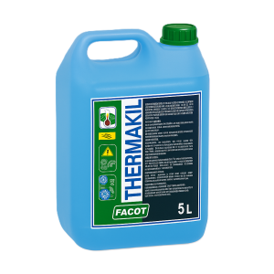 Additivo biocida antialga 5 litri per circuiti chiusi termici e refrigeranti con glutaraldeide facot thermakil therkilk005