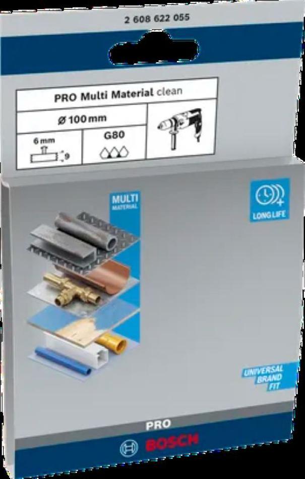 Spazzola disco nylon corindone K80 75 mm Bosch 2608622056