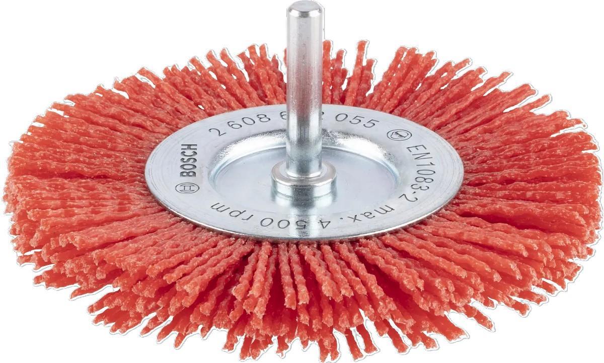 Spazzola disco nylon corindone K80 100 mm Bosch 2608622055