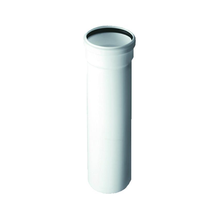 Elemento lineare rigido in PPS bianco Ferrari diametro 80 mm lunghezza 500 mm con guarnizione per impianti tecnici