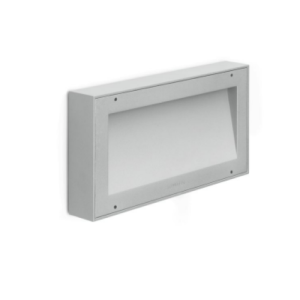 Applique led da parete per esterni grigio ral 9006 2700k ip54 10w 650 lm cri>80  ll1210092