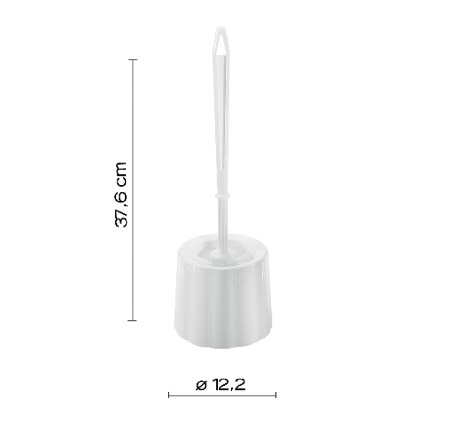Scopino bagno Zeno Gedy bianco resine termoplastiche