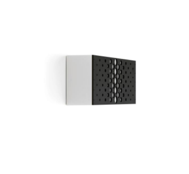 applique LED parete esterni nera Lombardo LL116007N