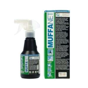 Detergente igienizzante al cloro attivo in flacone per muffe e batteri su superfici umide interne ed esterne facot muffanet muf0250